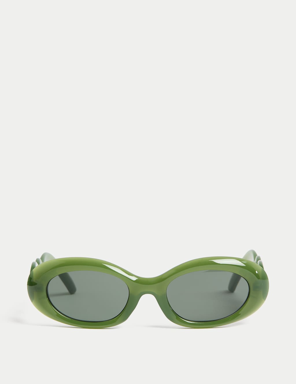 Bevelled Oval Sunglasses