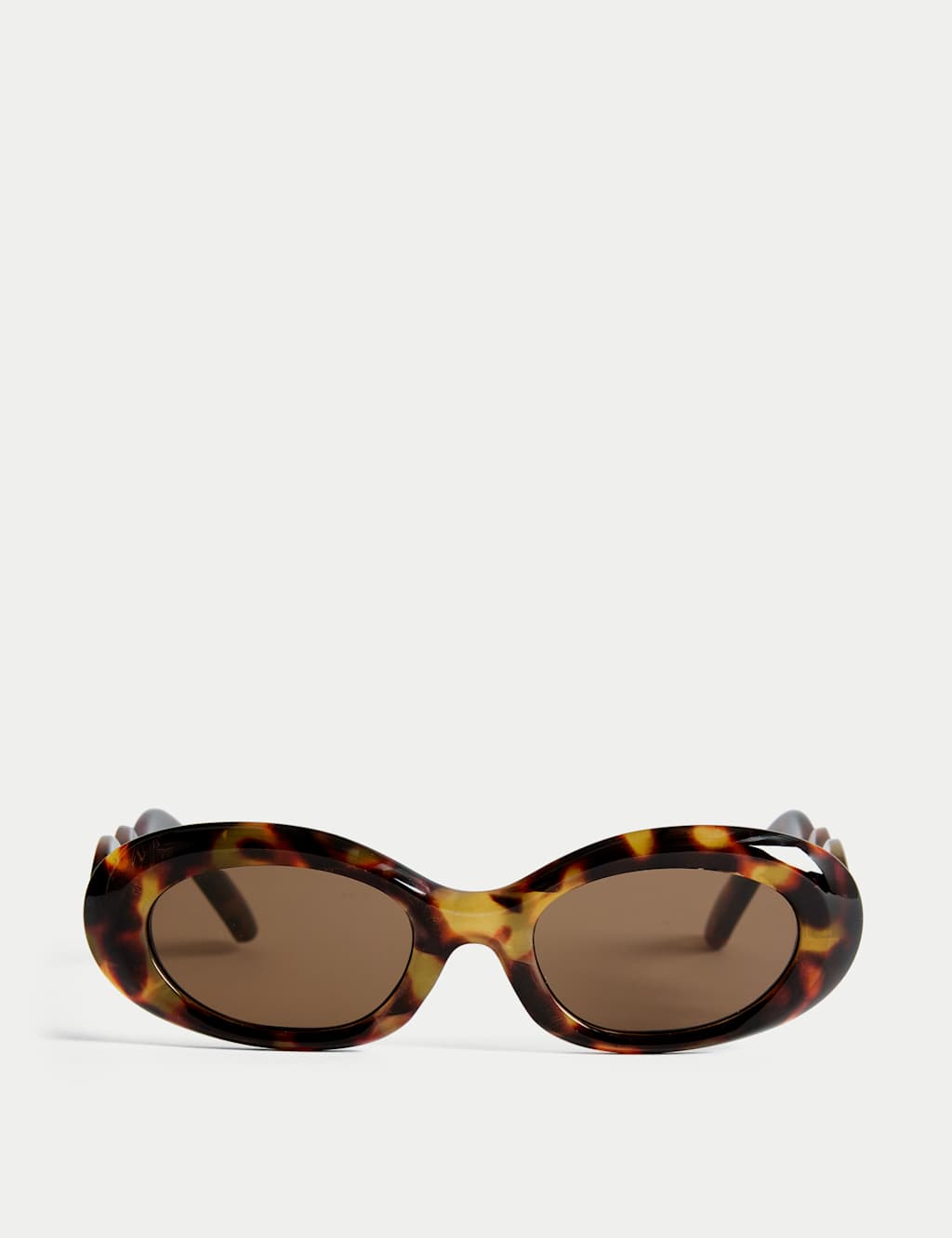 Bevelled Oval Sunglasses