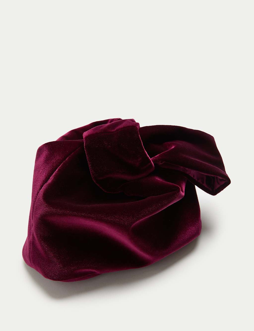 M&S Velvet Grab Bag Burgundy