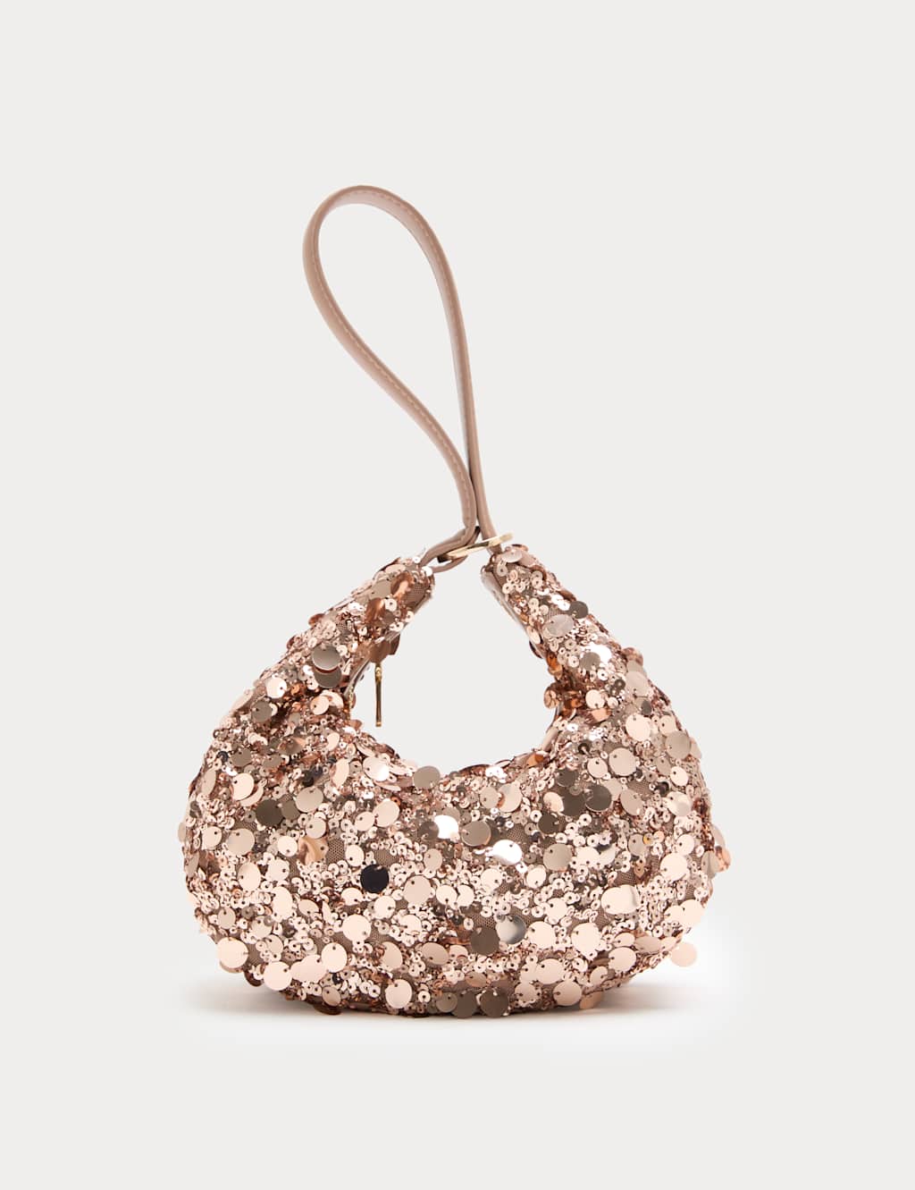 M&S Sequin Top Handle Grab Bag Copper