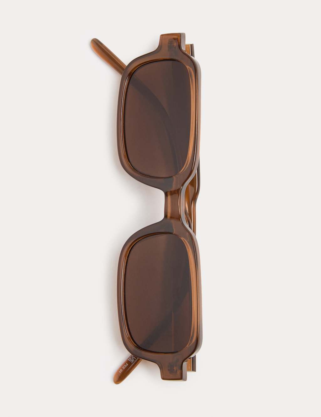 M&S Women's Lugged Rectangle Sunglasses - Brown