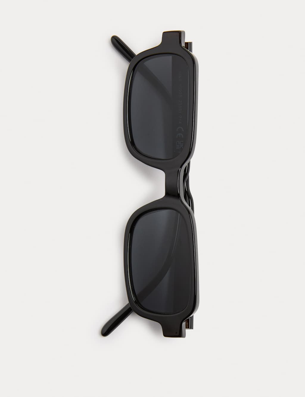 M&S Women's Lugged Rectangle Sunglasses - Black