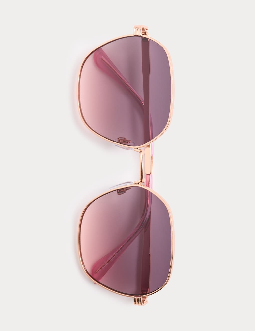 M&S Women's Metal Rim Square Sunglasses - Pink Mix