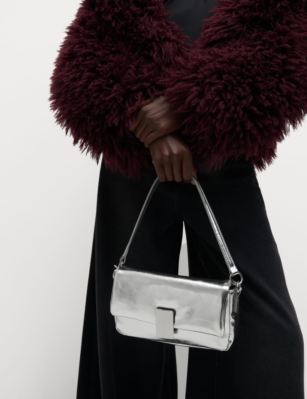 Marks and spencer silver bag clearance