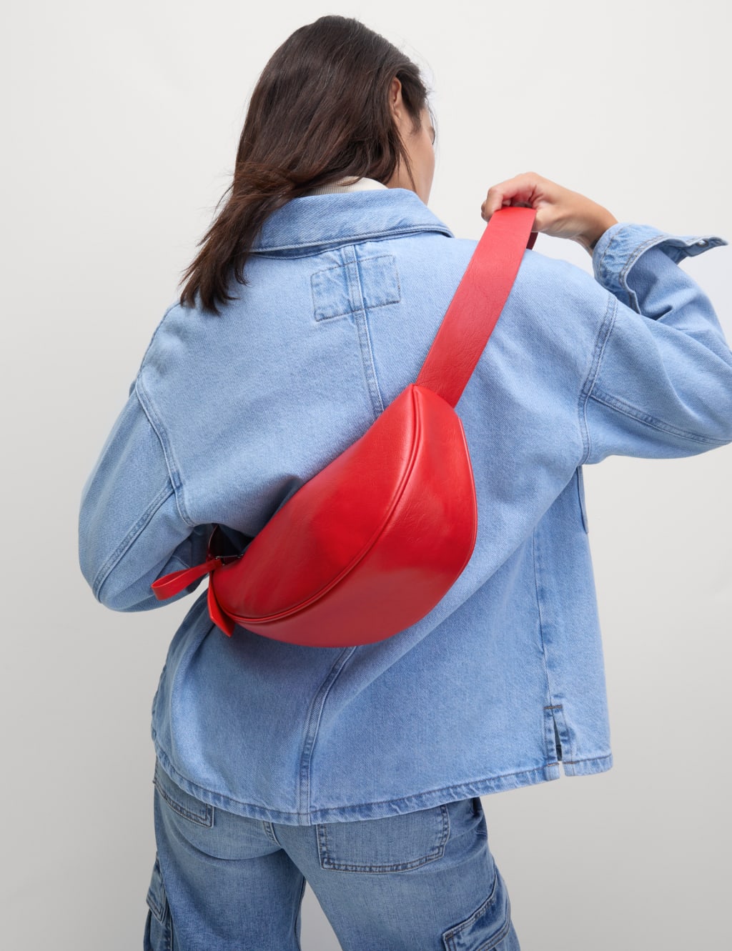 Faux Leather Sling Bag