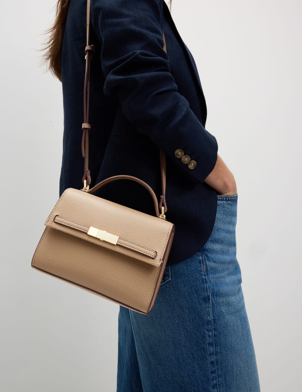 Faux Leather Cross Body Bag