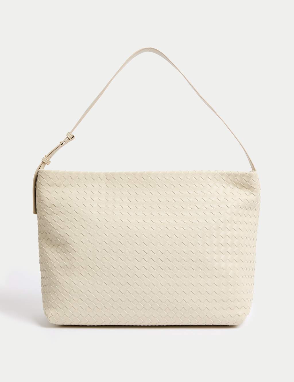 Faux Leather Woven Shoulder Strap