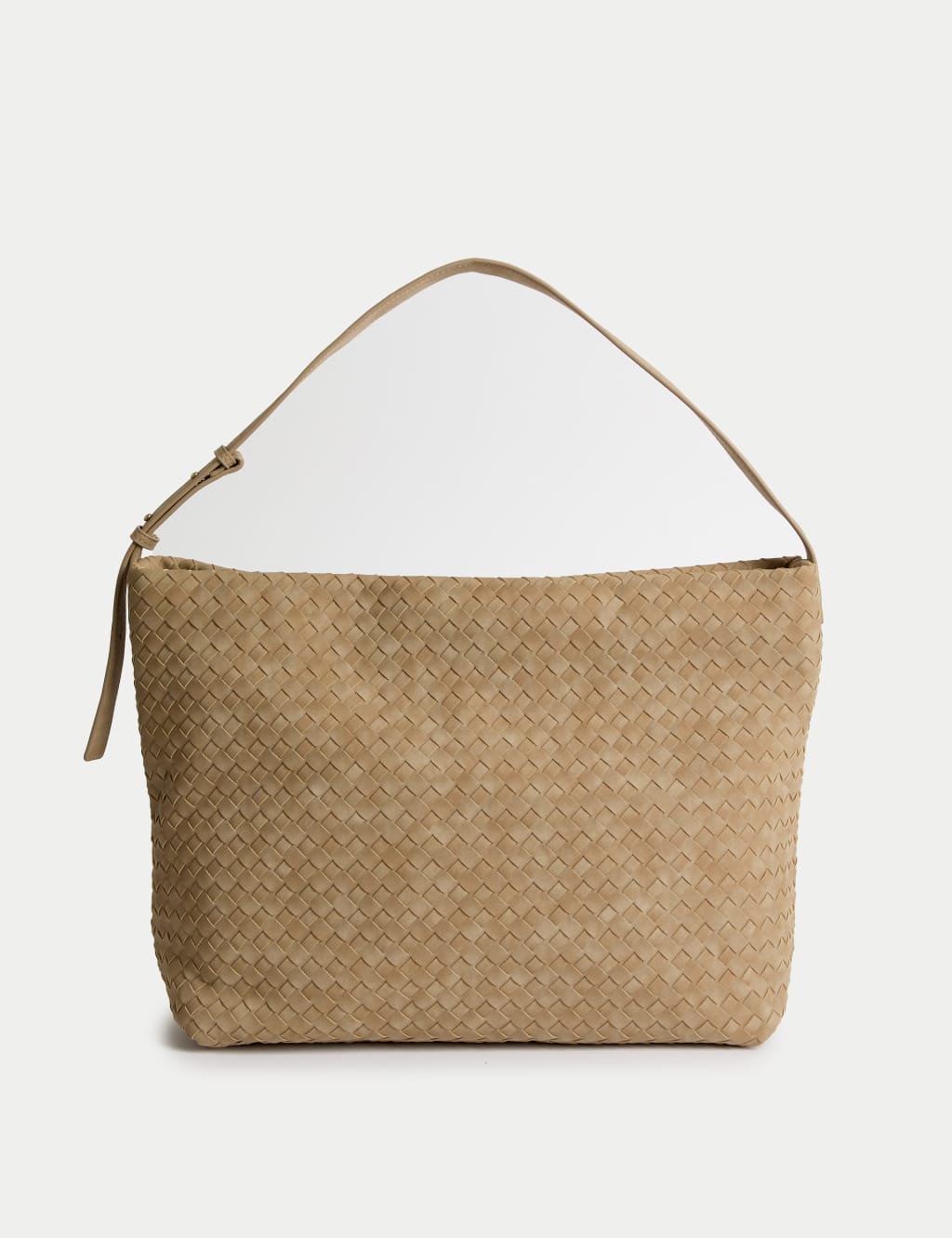Faux Leather Woven Shoulder Strap