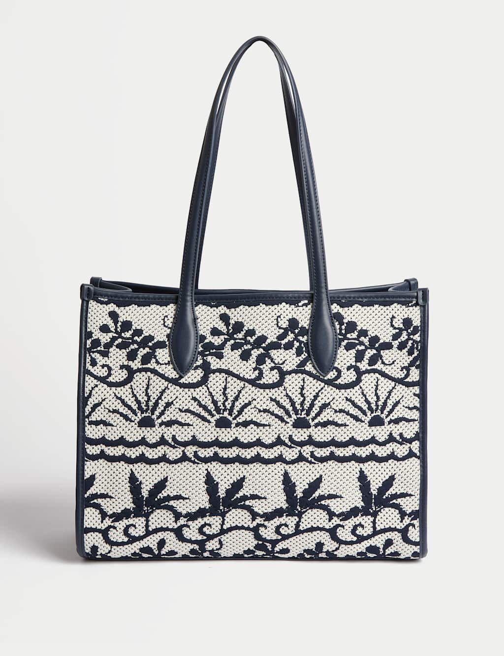 Fly Knit Embroidered Market Tote