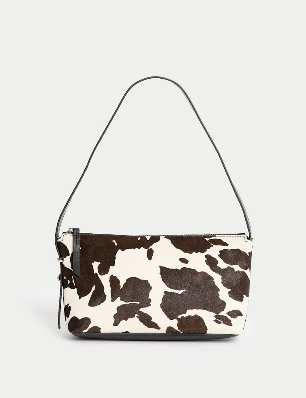 Hair On Leather Animal Print Shoulder Bag