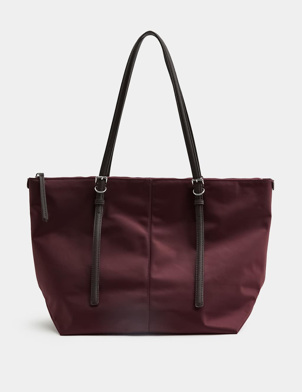 M&S Women's Top Handle Shoulder Bag - Burgundy