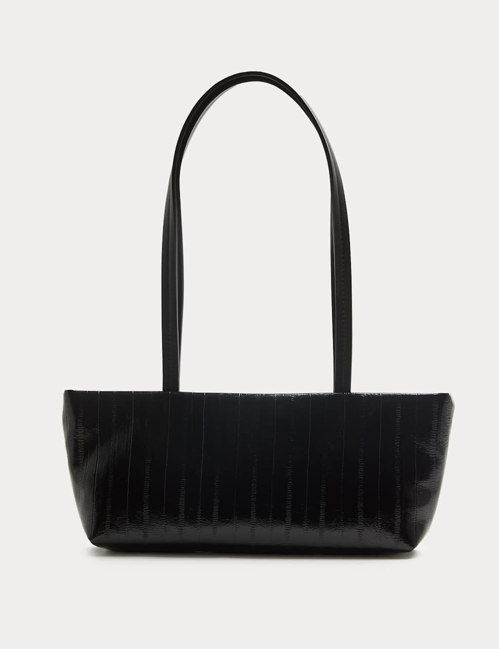 M&S Faux Leather Shoulder Bag Black