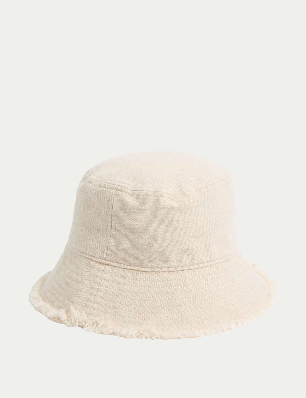 Cotton Rich Frayed Edge Bucket Hat