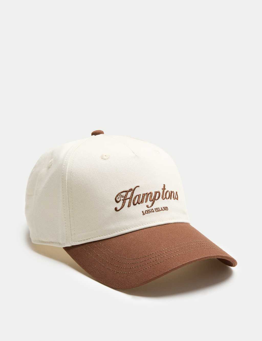 M&S Women's Pure Cotton Graphic Baseball Cap - Cream Mix