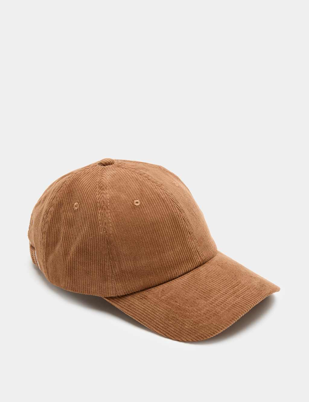 M&S Women's Cord Baseball Cap - Camel