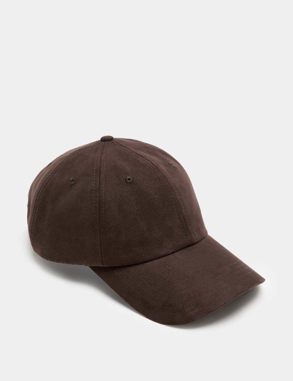 M&S Women's Suedette Baseball Cap - Chocolate