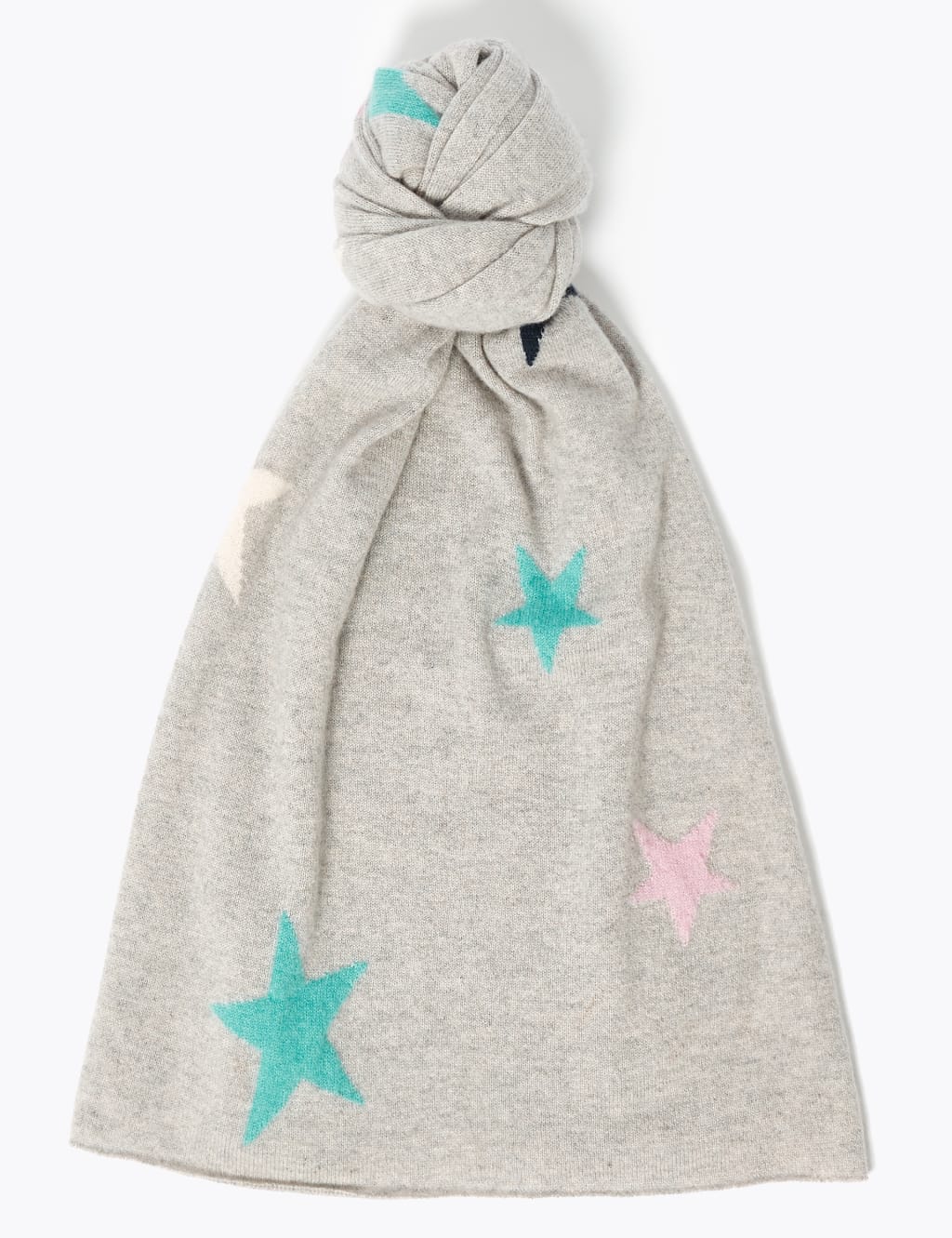 Autograph Women's Pure Cashmere Star Scarf - Grey Mix, Grey Mix,Black Mix