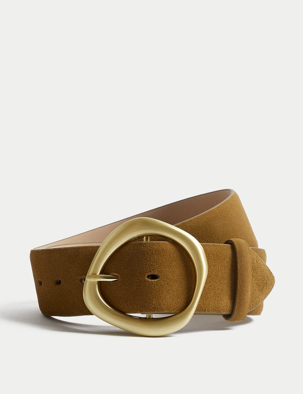 Suede Feature Buckle Jeans Belt