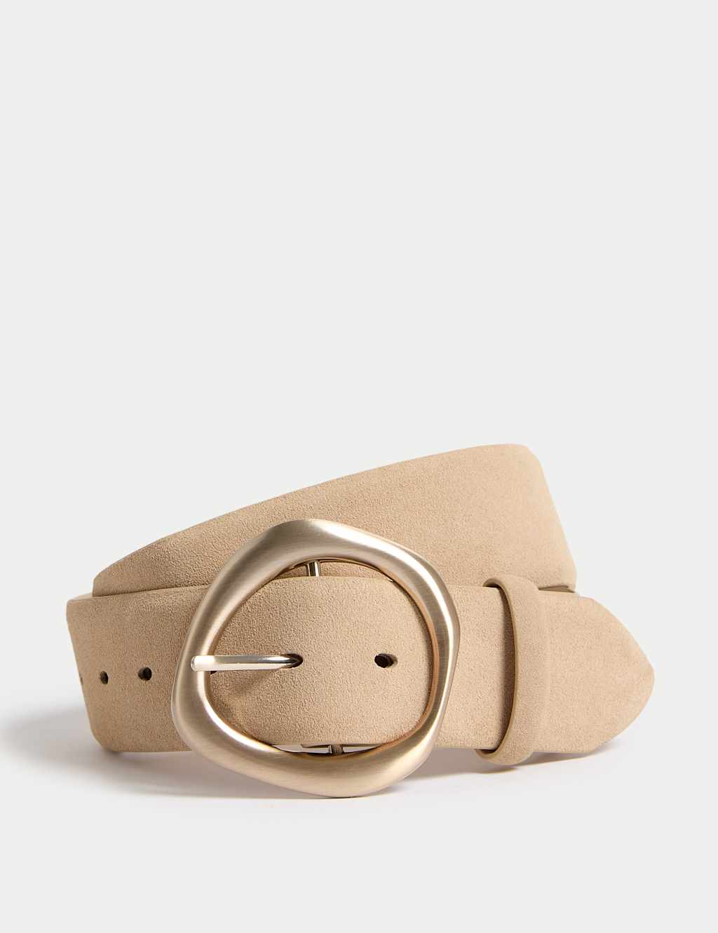 Suede Feature Buckle Jeans Belt