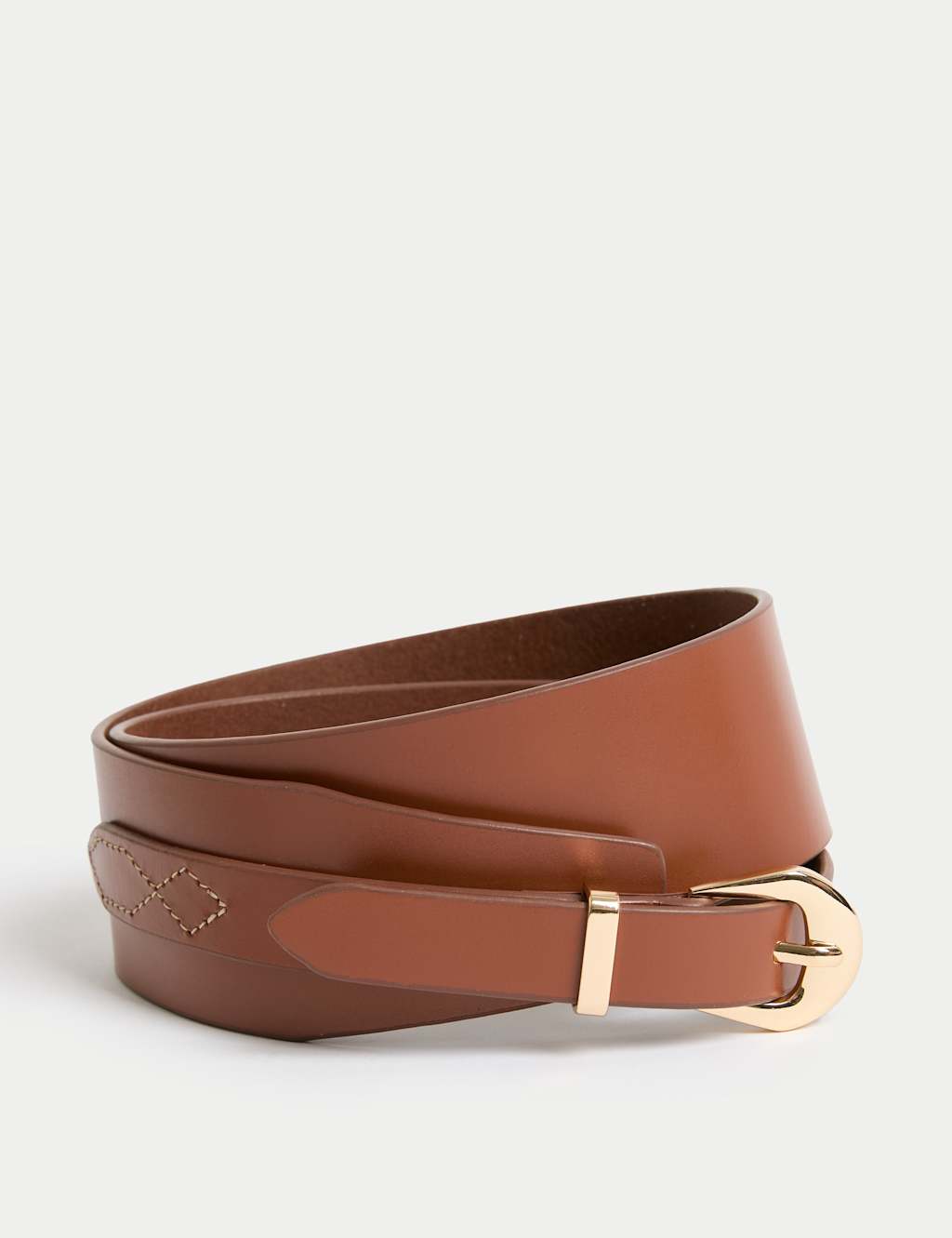 Leather Wide Waist Belt