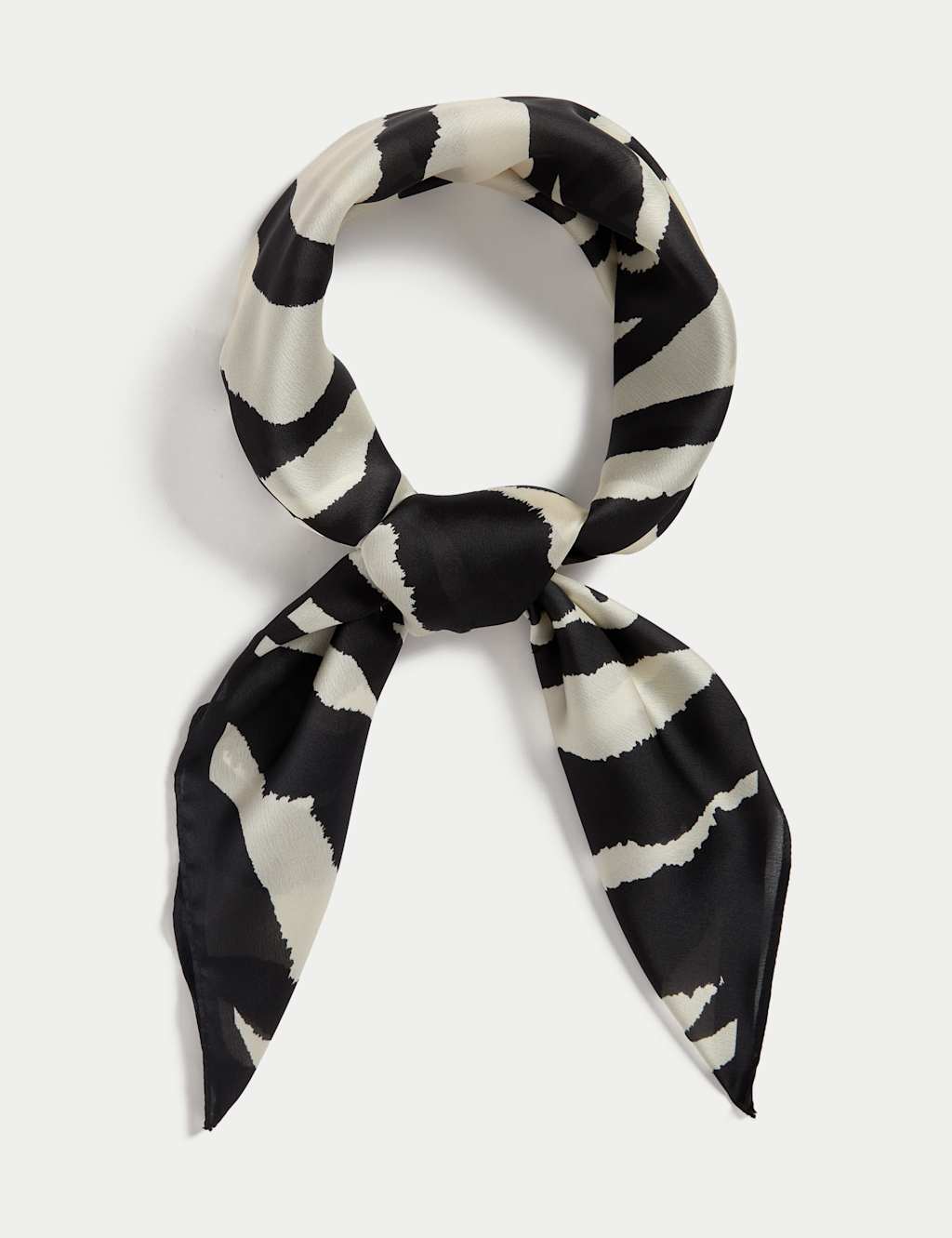 M&S Printed Square Neckerchief Cream Mix