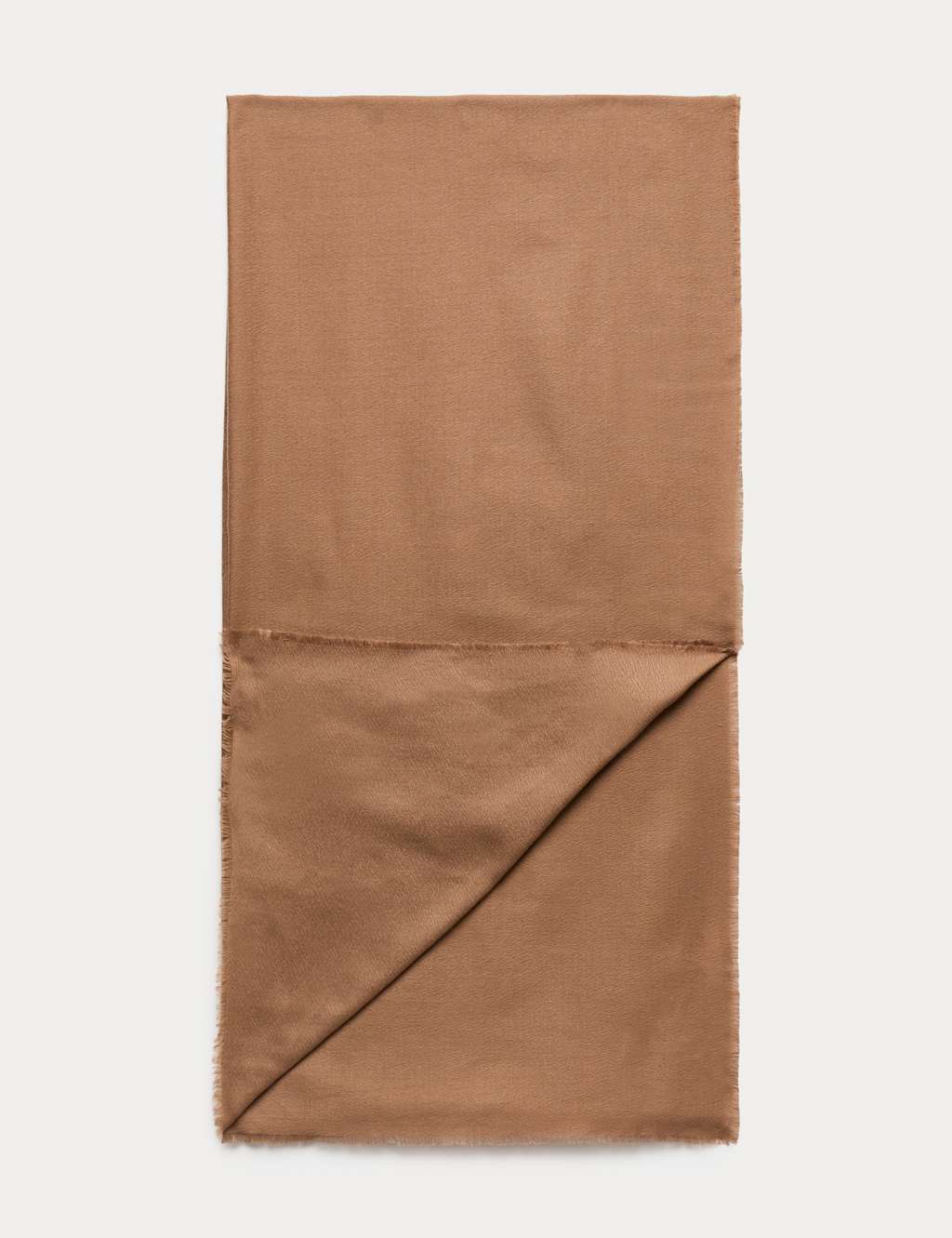M&S Women's Plain Lightweight Scarf - Mocha