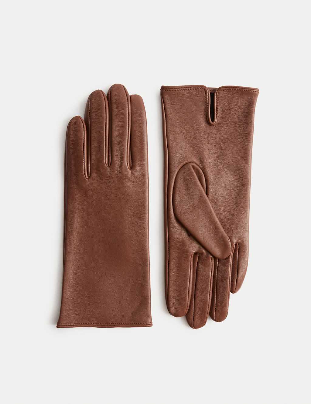 M&S Leather Gloves Tan