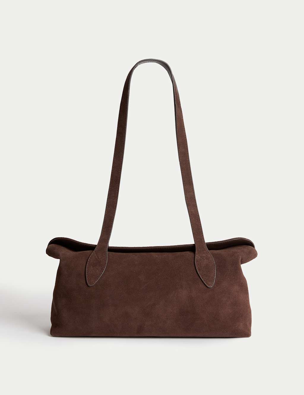 Autograph Suede Bowler Bag Chocolate