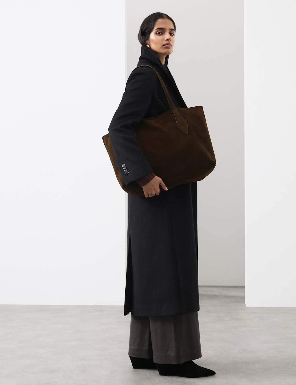 Autograph Women's Leather Tote Bag - Chocolate
