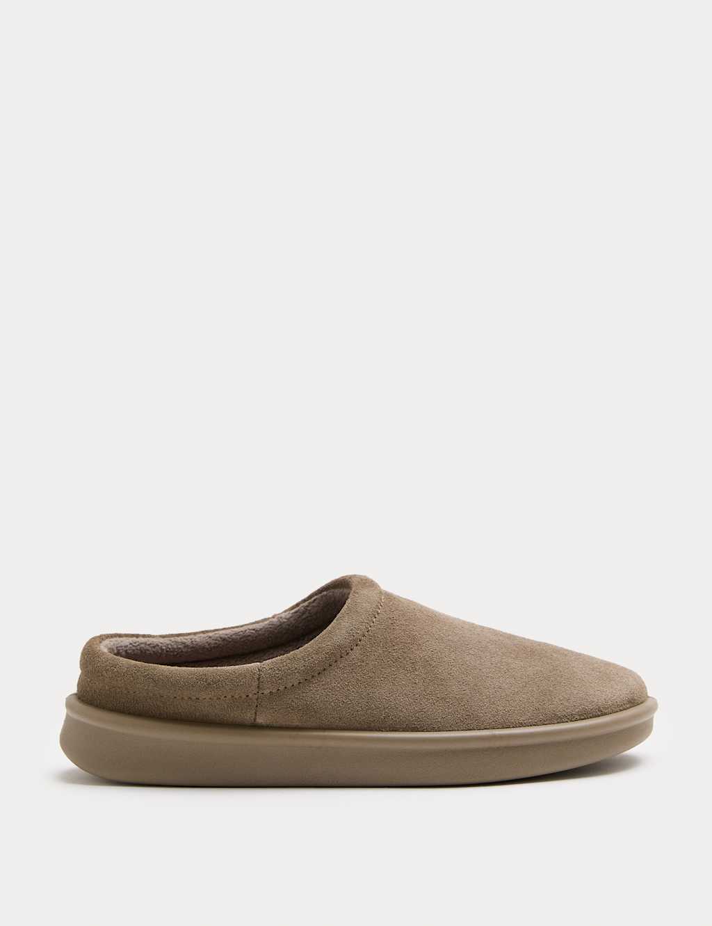 M&S Suede Mule Slippers Taupe