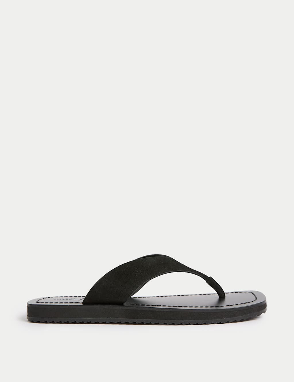 Suede Flat Square Toe Sandals