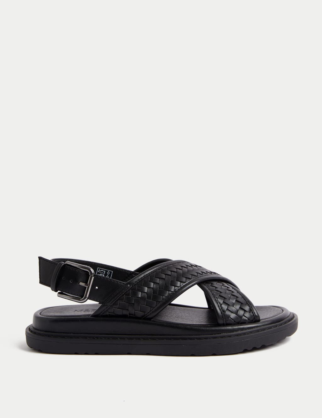 Woven Ankle Strap Flatform Sandals