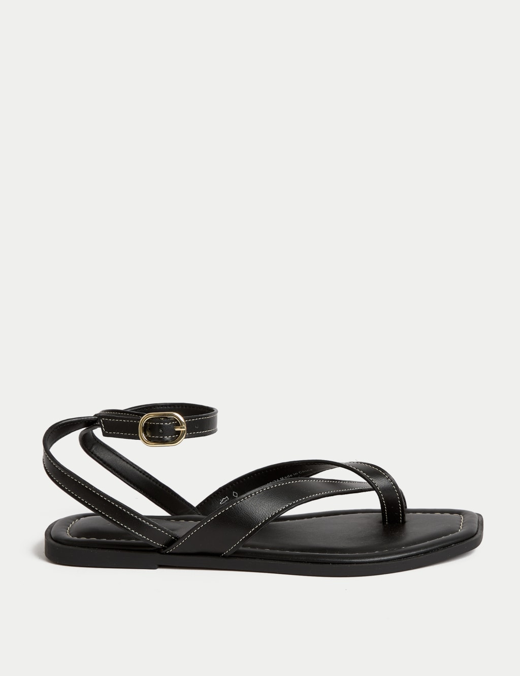 Ankle Strap Buckle Flat Sandals