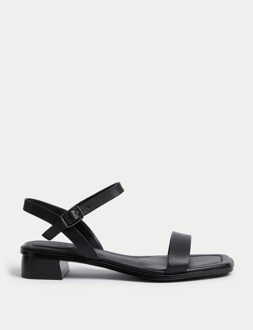 Wide Fit Ankle Strap Block Heel Sandals