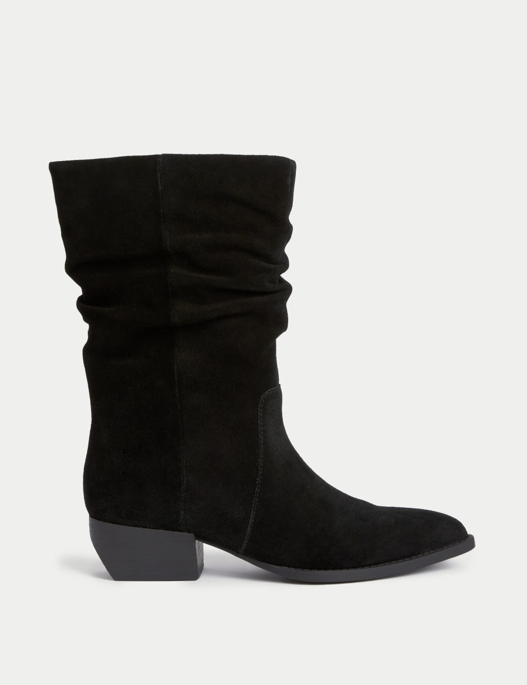 Black suede pixie boots shop