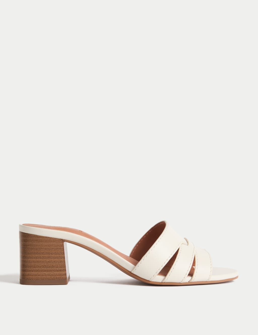 Wide Fit Block Heel Mules
