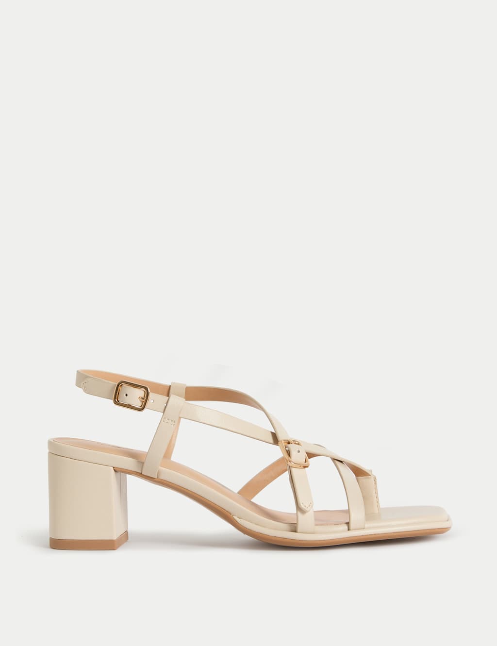 Buckle Block Heel Sandals