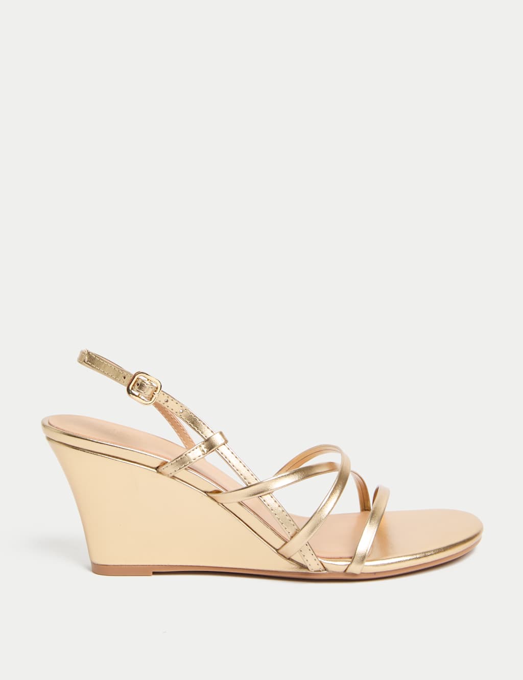 Buckle Wedge Sandals