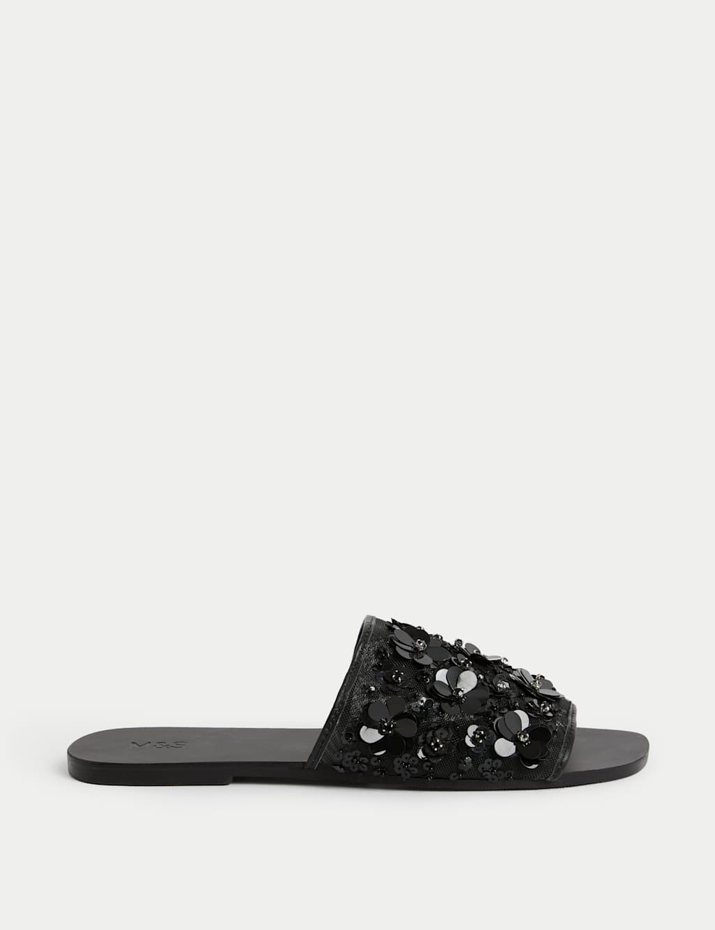 Sequin Flat Mules