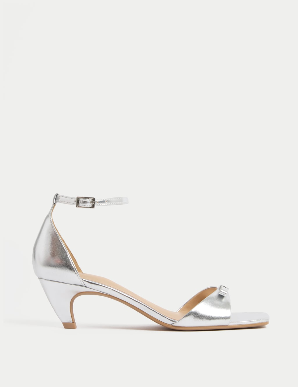 Buckle Kitten Heel Sandals
