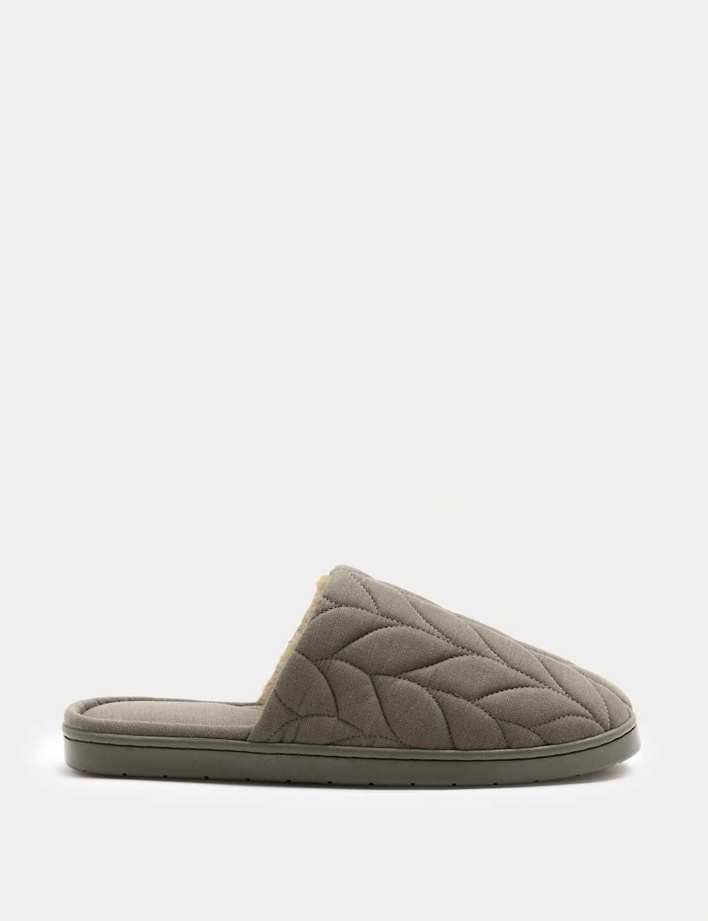 M&S Mule Slippers with Secret Support Khaki
