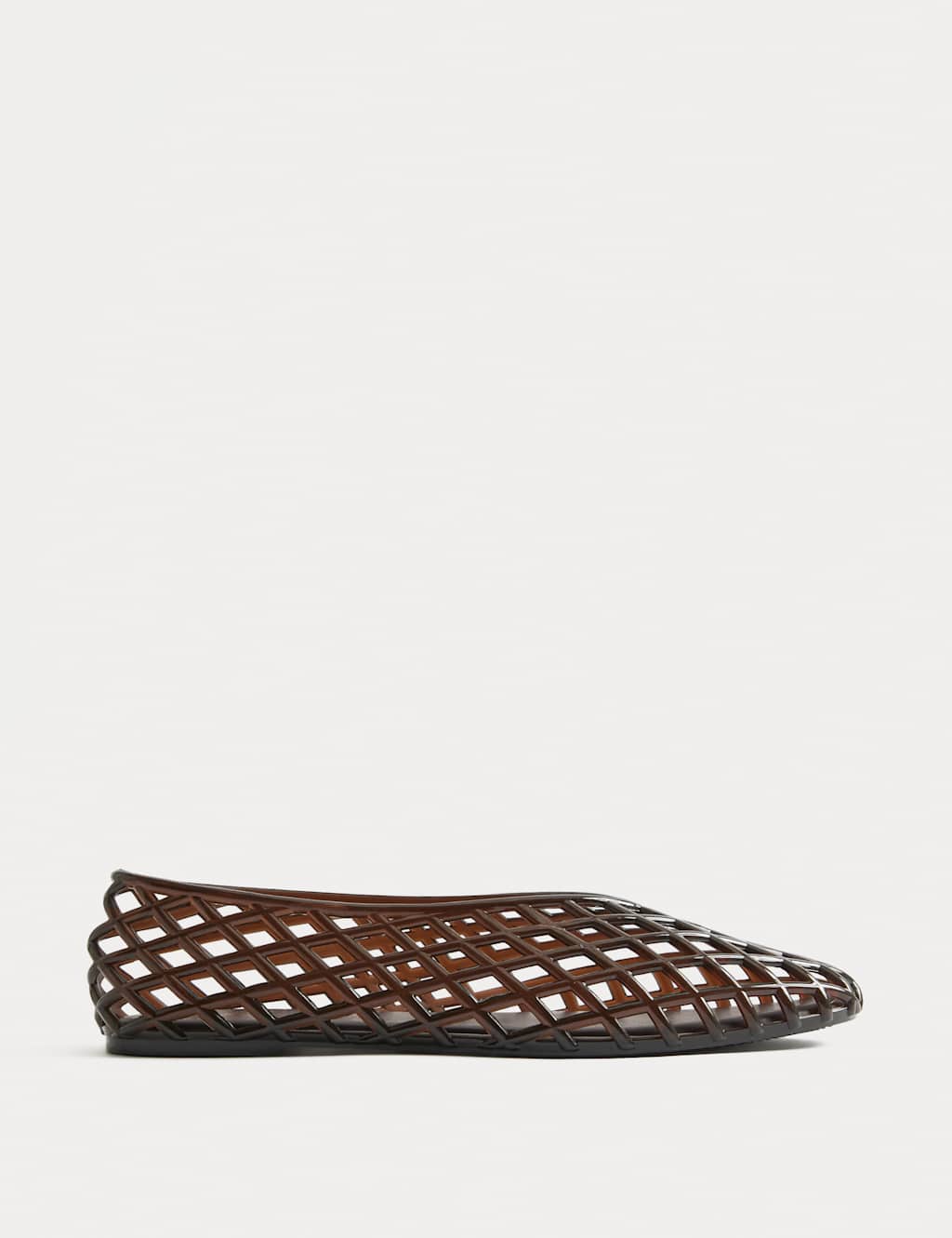 M&S Women's Flat Jelly Shoes - 7 - Brown