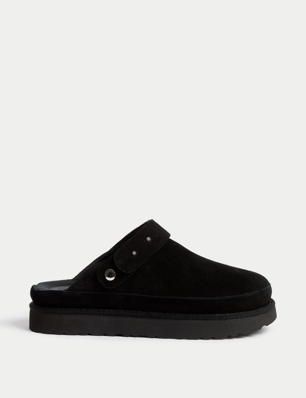 Suede Flatform Clogs