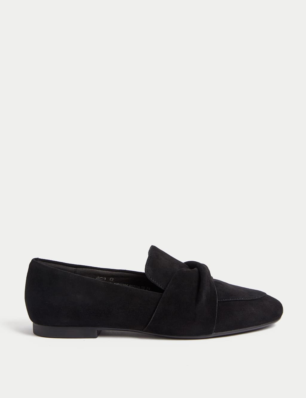 Suede Bow Loafers