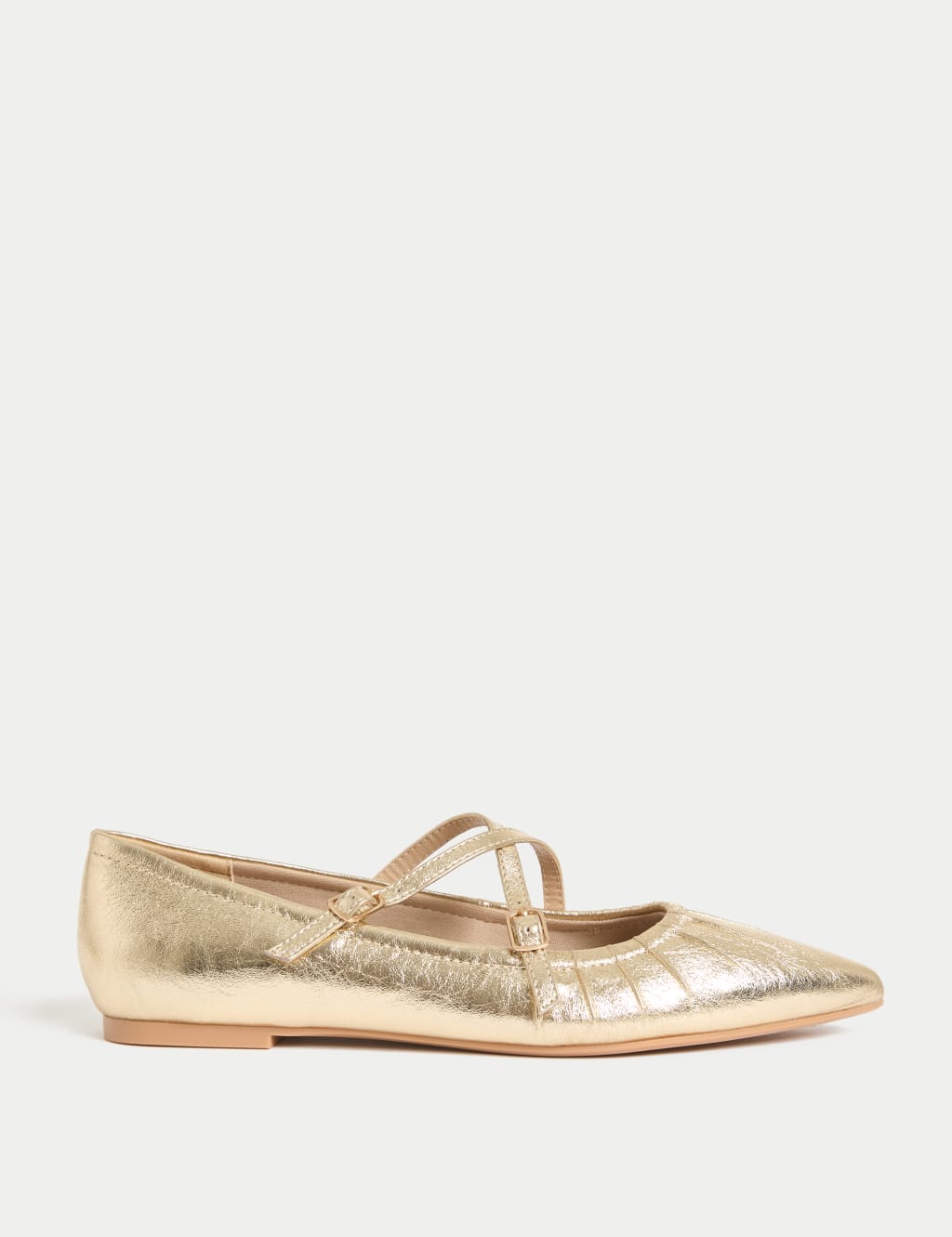 Strappy Pointed Ballet Pumps