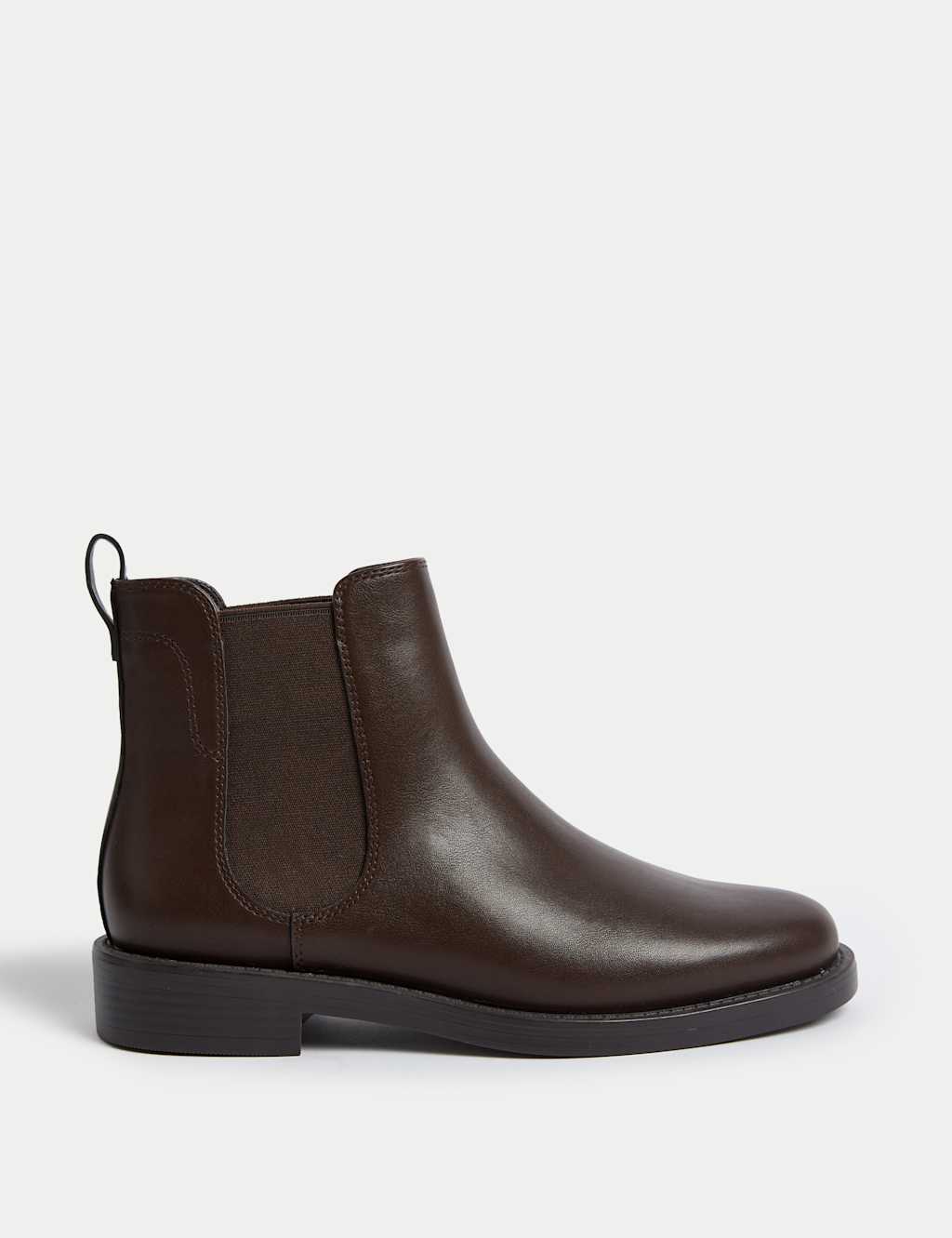 M&S Chelsea Flatform Ankle Boots Dark Brown