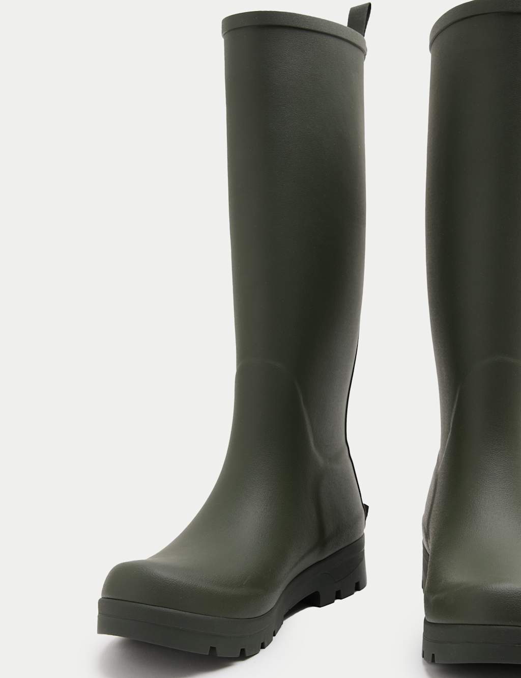 M&S Women's Knee High Wellies - 6 - Khaki