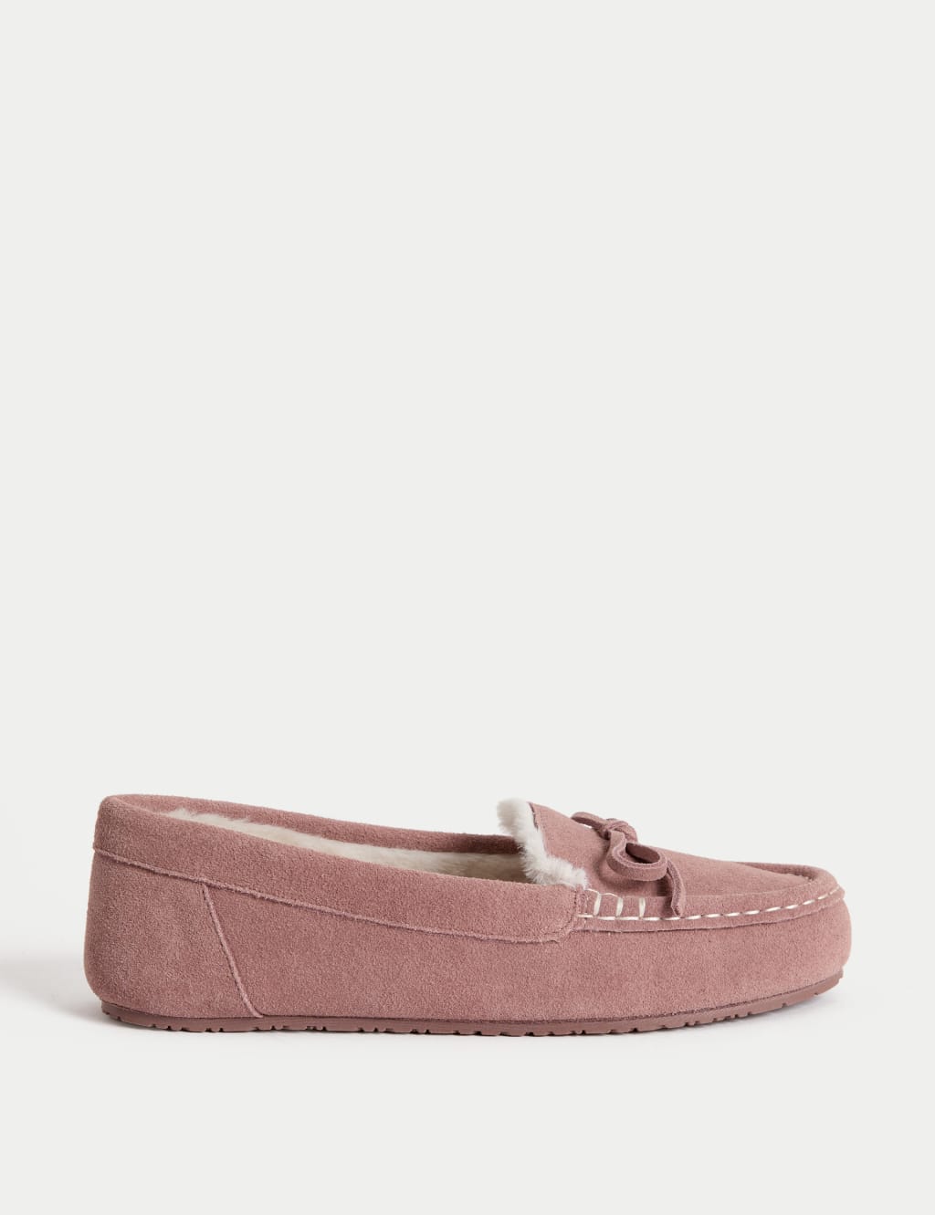 Suede Moccasin Slippers