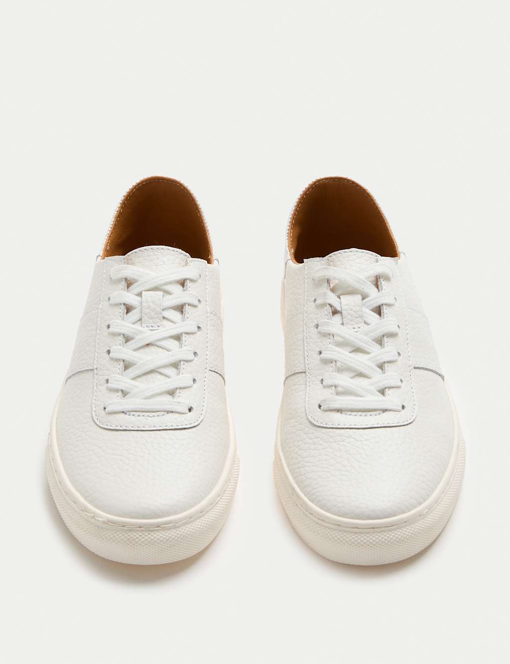 M&S Women's Leather Trainers - 7 - White