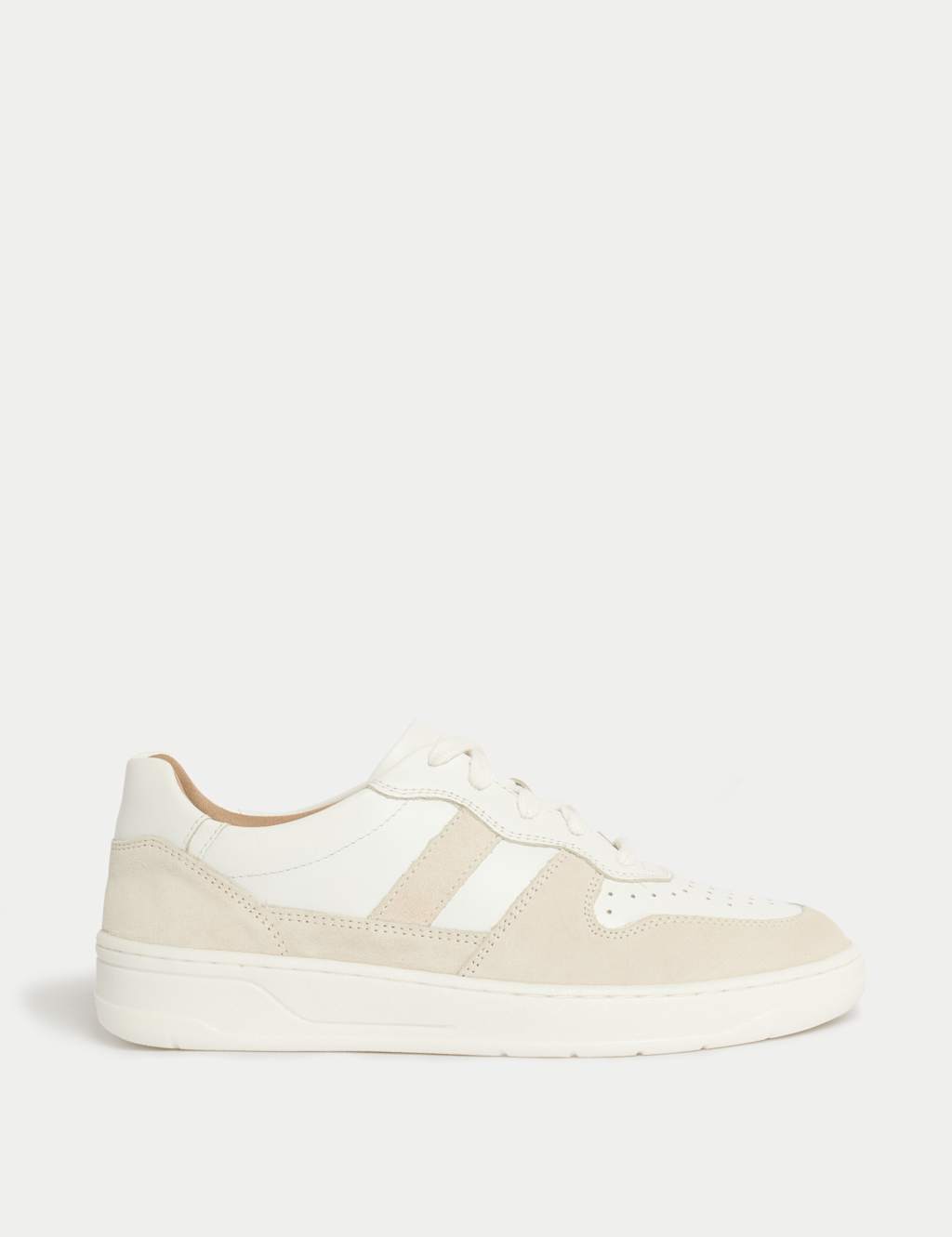 Leather Side Detail Trainers